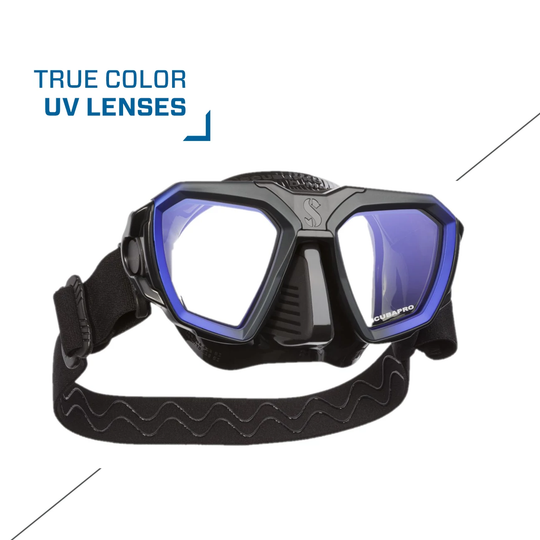 Scubapro D-Mask Scuba Diving Mask, Blue/Black.