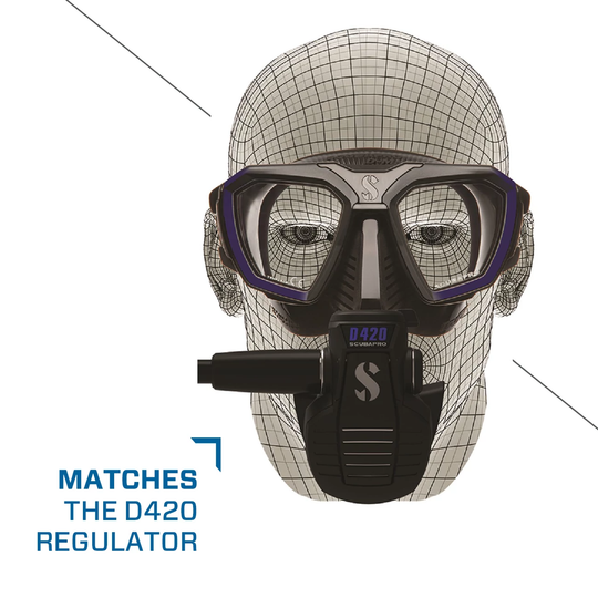 Scubapro D-Mask Scuba Diving Mask, Blue/Black.