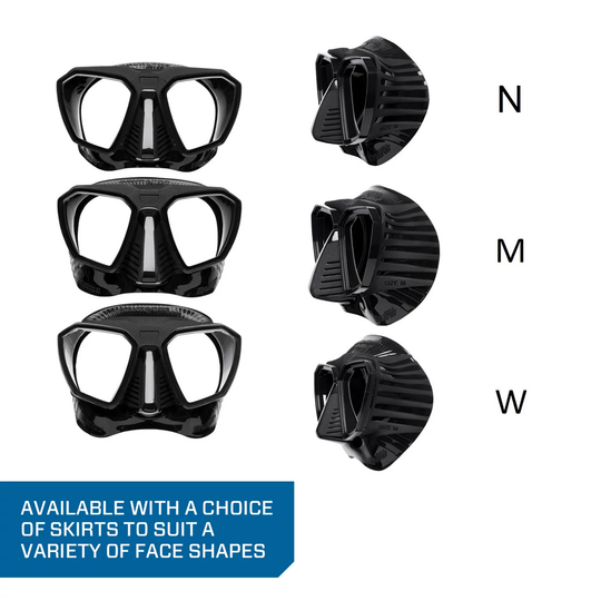 Scubapro D-Mask Scuba Diving Mask, Blue/Black.