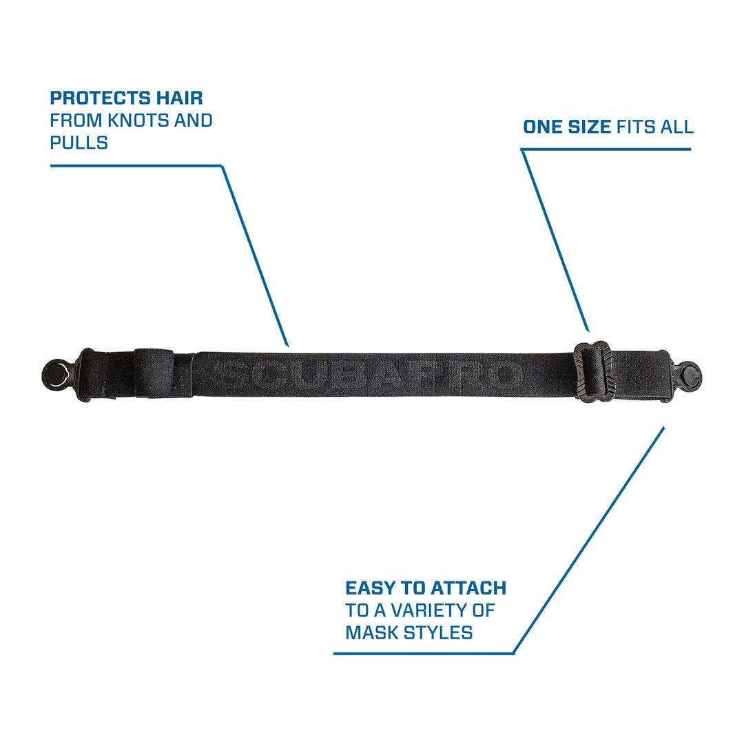 Scubapro Comfort Strap, Full Black.