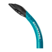 Scubapro Escape Semi-Dry Snorkel, With Purge Valve And Splashguard Barrel-Top Design, Turquoise