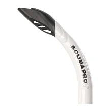 Scubapro Escape Semi-Dry Snorkel, With Purge Valve And Splashguard Barrel-Top Design, White