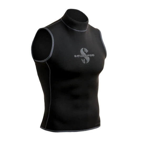 Scubapro Sport Hoodless Scuba Diving Vest, 2.0 MM, Limestone-Based Pure Neoprene, Unisex, Mt.
