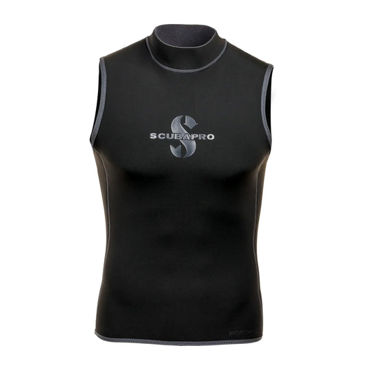 Scubapro Sport Hoodless Scuba Diving Vest, 2.0 MM, Limestone-Based Pure Neoprene, Unisex, Mt.