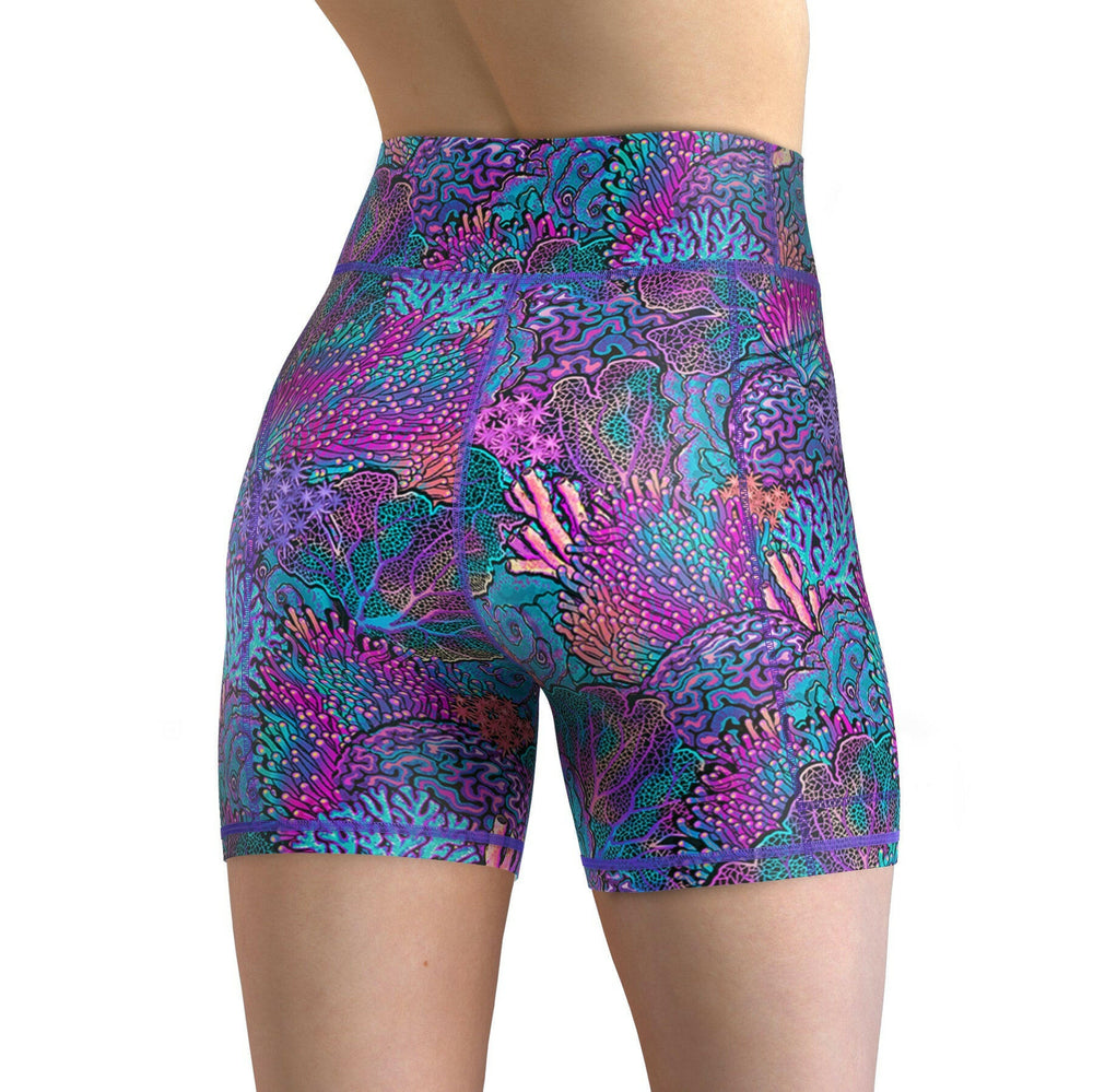 Spacefish Coral Kaleidoscope  Women's Shorts.