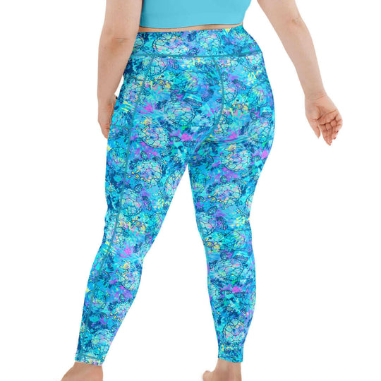 Spacefish Turtledye Yp Womens Leggings.
