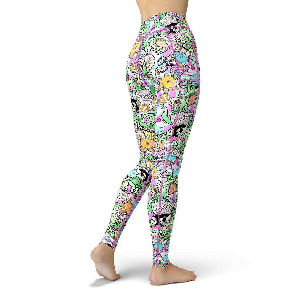 Spacefish Candyocto Yp Womens Leggings.