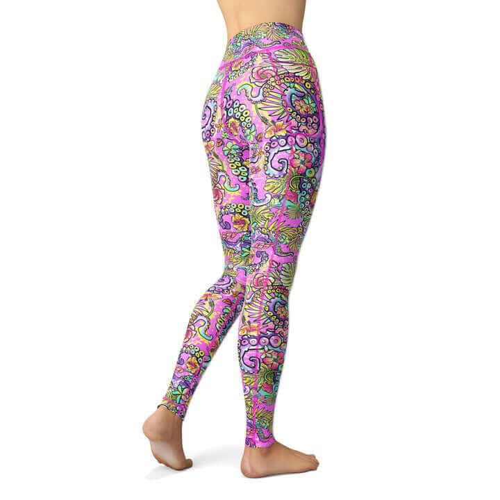 Spacefish Octosplat Yp Womens Leggings.